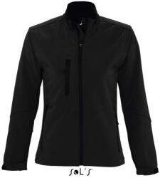 Sol'S Női ROXY vastag 3 rétegű softshell dzseki, SOL'S SO46800, Black-S (so46800bl-s)