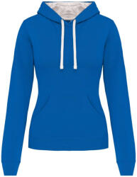 Kariban KA465 LADIES’ CONTRAST HOODED SWEATSHIRT (ka465lro/wh-m) - ajandektargykozpont