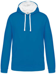Kariban KA446 MEN'S CONTRAST HOODED SWEATSHIRT (ka446tb/wh-4xl) - ajandektargykozpont