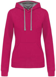 Kariban KA465 LADIES’ CONTRAST HOODED SWEATSHIRT (ka465fu/fg-xl) - ajandektargykozpont