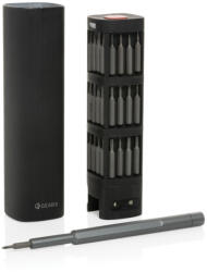 GearX RCS újrah. alumínium precíziós csavarhúzó készlet, 56db (P221.261)