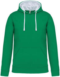 Kariban KA446 MEN'S CONTRAST HOODED SWEATSHIRT (ka446lkl/wh-s) - ajandektargykozpont