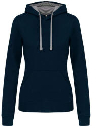 Kariban KA465 LADIES’ CONTRAST HOODED SWEATSHIRT (ka465nv/fg-xl)