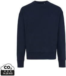 iqoniq Kruger relaxed újrah. pamut pulóver kerek nyakkivágás (T9302.002.XXL)