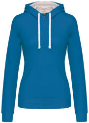 Kariban KA465 LADIES’ CONTRAST HOODED SWEATSHIRT (ka465tb/wh-xs) - ajandektargykozpont