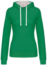 Kariban KA465 LADIES’ CONTRAST HOODED SWEATSHIRT (ka465lkg/wh-s)