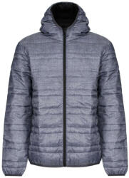 Regatta RETRA530 HOODED PACKAWAY FIREDOWN JACKET (retra530mgr/bl-m)