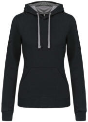 Kariban KA465 LADIES’ CONTRAST HOODED SWEATSHIRT (ka465bl/fg-l)