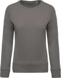 Kariban KA481 LADIES’ ORGANIC COTTON CREW NECK RAGLAN SLEEVE SWEATSHIRT (ka481stgr-m) - ajandektargykozpont