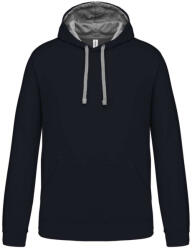 Kariban KA446 MEN'S CONTRAST HOODED SWEATSHIRT (ka446nv/fg-xl) - ajandektargykozpont