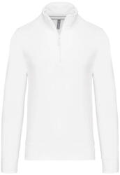 Kariban KA487 ZIPPED NECK SWEATSHIRT (ka487wh-4xl) - ajandektargykozpont