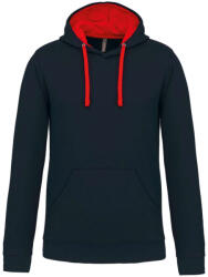 Kariban KA446 MEN'S CONTRAST HOODED SWEATSHIRT (ka446nv/re-xs) - ajandektargykozpont