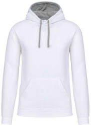 Kariban KA446 MEN'S CONTRAST HOODED SWEATSHIRT (ka446wh/fg-xs) - ajandektargykozpont