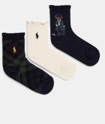 Ralph Lauren gyerek zokni 3 pár sötétkék, 446958814001 - sötétkék 25/27