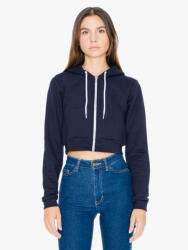 American Apparel AAF397 WOMEN'S FLEX FLEECE CROPPED ZIP HOODED SWEATSHIRT (aaf397nv-m)