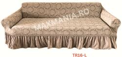 DELFIN Huse Elastice Din Jacquard Cu Volan Pt Canapele 185-220cm Cod TR20-L