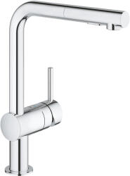 GROHE Baterie bucatarie Grohe Vento, inalta, tip L, dus, 2 functii, crom, 30437000 (30437000)