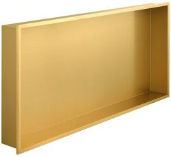 Rigoleinox Raft incastrat dreptunghiular, inox periat auriu, Wall-Box 60x30x10cm Raft