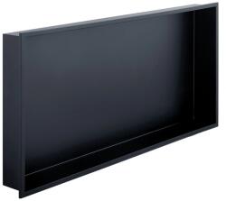 Rigoleinox Raft incastrat dreptunghiular, inox negru, Wall-Box 60x30x10cm Raft