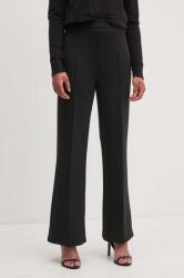 Calvin Klein nadrág női, fekete, magas derekú egyenes, K20K207647 - fekete 38