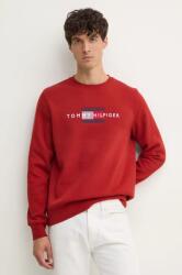 Tommy Hilfiger felső piros, férfi, nyomott mintás, MW0MW35541 - piros L