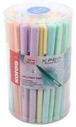 Kores KOR-M Pastel golyóstoll 1,0, kupakos, háromszögletű, kék (IK37086)