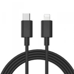 ECOM Cablu date iPhone USB C la Lighting, 1 metru, 1A 12w negru Cablu date iphone 14 (5904238712801)