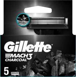 Gillette Mach3 Charcoal Borotvabetétek Férfiaknak, , 5 db Borotvabetét - ecofamily