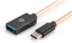 IFI USB-C -> USB-A 3.0 M/F OTG adatkábel 0.12m fekete-arany (TYPE-C_OTG) (TYPE-C_OTG)
