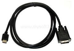  DVI-D -> HDMI M/M video jelkábel 5m fekete (XDVIKABDVIHDMI5) (XDVIKABDVIHDMI5)