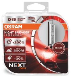 OSRAM Set 2 Becuri Xenon 85V D1S Xenarc Night Breaker Laser Nextgen Osram (CO66140XNN-HCB)
