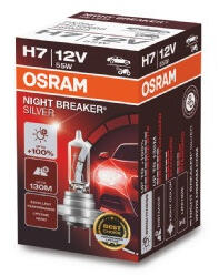 OSRAM Bec 12V H7 55 W Night Breaker Silver +100% Osram (64210NBS)