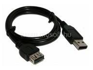 USB-A 2.0 - USB-A 2.0 M/F adatkábel hosszabbító 0.6m fekete (XUSBKAB2AAE06) (XUSBKAB2AAE06)