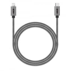 Next One USB-C - Lightning fém burkolatú kábel 1.2m szürke (LGHT-USBC-MET-SG)