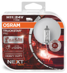 OSRAM Set 2 Becuri Camion 24V H11 70 W Truckstar Pro +120% Nextgen Osram (CO64216TSP-HCB)