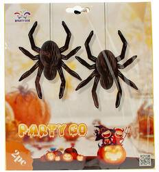 Halloween dekoráció pók, 2 db (BE0220)