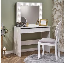 Halmar Sminkasztal LED-világítással HOLLYWOOD 140x94 cm fehér V-PL-HOLLYWOOD-TOALETKA-BIAŁY (HA0163)