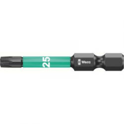 Wera 867/4 IMP DC Impaktor TORX® Bit 50 mm Wera 05057664001 T 20 6, 3 mm (1/4) hatlap hossz: 50 mm