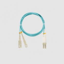 NIKOMAX Optikai patch kábel SL - LC, MM 50/125, duplex, 2m, aqua (NMF-PC2M3C2-SCU-LCU-002)