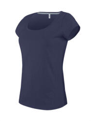 Kariban Női póló Kariban KA384 Csónak nyakú Rövid Ujjú póló -XL, Navy