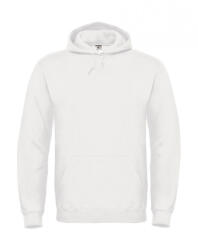 B&C Collection Férfi kapucnis hosszú ujjú pulóver B and C ID. 003 Cotton Rich Hooded Sweatshirt 2XL, Fehér