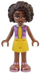 LEGO® frnd656 - LEGO Friends Aliya minifigura levendula felsőben, sárga szoknya (frnd656)