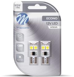 m-tech M-Tech, LED dióda, T10, W5W, Canbus, 4XSMD5050, Fehér, 2db
