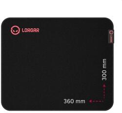 LORGAR Main 323 360x300x3mm fekete/piros egérpad (LRG-GMP323) - officedepot