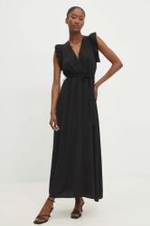 ANSWEAR rochie culoarea negru, maxi, evazati BMYH-SUD091_99X