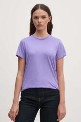 Ralph Lauren tricou din bumbac femei, culoarea violet, 211898698 PPYX-TSD07G_45X