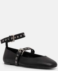 Steve Madden balerini de piele Macbeth culoarea negru, SM11003189 9BYH-OBD13M_99X (SM11003189.017)