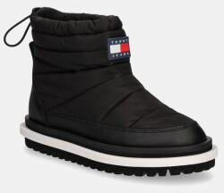 Tommy Jeans cizme de iarna TJW PADDED FLAT BOOT WL culoarea negru, EN0EN02725 9BYH-OBD1RP_99X (EN0EN02725)