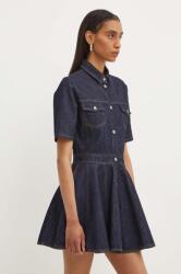 MSGM rochie din denim culoarea bleumarin, mini, evazată, 3741MDA234.247766 9BYH-SUD05Y_59J (3741MDA234.247766)