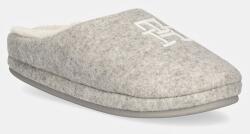 Tommy Hilfiger papuci de casa TH EMBROIDERED BASICS SLIPPER culoarea gri, FW0FW08135 9BYH-KLD007_90X